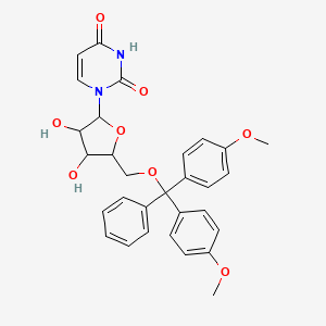 1-[(2R,3R,4S,5R)-5-{[bis(4-methoxyphenyl)(phenyl)methoxy]methyl}-3,4-dihydroxyoxolan-2-yl]-1,2,3,4-tetrahydropyrimidine-2,4-dione