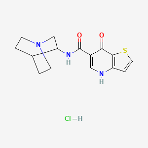 N-(1-azabicyclo[2.2.2]octan-3-yl)-7-oxo-4H-thieno[3,2-b]pyridine-6-carboxamide;hydrochloride