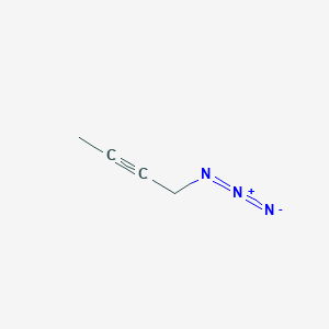 molecular formula C4H5N3 B1339418 1-叠氮丁-2-炔 CAS No. 105643-77-4