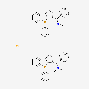 (1S)-1-(2-diphenylphosphanylcyclopentyl)-N,N-dimethyl-1-phenylmethanamine;iron