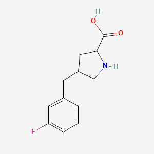 (2S,4S)-4-[(3-fluorophenyl)methyl]pyrrolidine-2-carboxylic acid