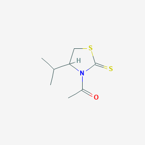 molecular formula C8H13NOS2 B13394279 (R)-3-Acetyl-4-isopropyl-1,3-thiazolidine-2-thione CAS No. 180713-39-7