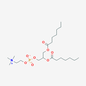 molecular formula C22H44NO8P B13394298 2,3-Di(heptanoyloxy)propyl 2-(trimethylazaniumyl)ethyl phosphate 