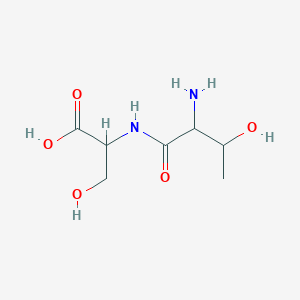 molecular formula C7H14N2O5 B13394340 2-[(2-Amino-3-hydroxybutanoyl)amino]-3-hydroxypropanoic acid 