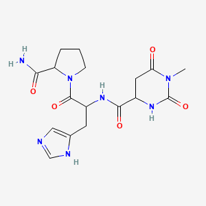 N-(1-Methyl-2,6-dioxo-1,3-diazinane-4-carbonyl)histidylprolinamide