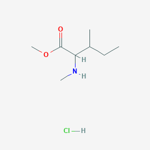 molecular formula C8H18ClNO2 B13394533 (2R,3S)-Methyl 3-methyl-2-(methylamino)pentanoate hydrochloride 