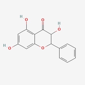 molecular formula C15H12O5 B13394541 3,5,7-Trihydroxyflavanone; Dihydrogalangin 