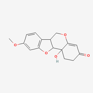 (6aR,11aR,11bS)-11b-hydroxy-9-methoxy-2,6,6a,11a-tetrahydro-1H-[1]benzofuro[3,2-c]chromen-3-one