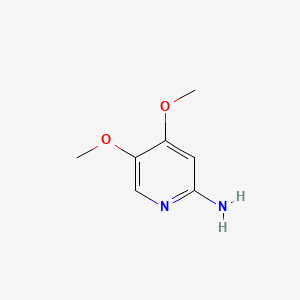 molecular formula C7H10N2O2 B1339457 4,5-二甲氧基吡啶-2-胺 CAS No. 1000843-61-7