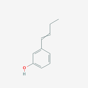 molecular formula C10H12O B13394571 3-(1-buten-1-yl)Phenol 