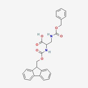 molecular formula C26H24N2O6 B13394581 Fmoc-N3-cbz-L-2,3-diaminopropionic acid 