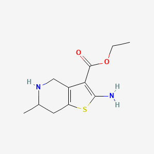 molecular formula C11H16N2O2S B13394599 Ethyl 2-amino-6-methyl-4,5,6,7-tetrahydrothieno[3,2-c]pyridine-3-carboxylate 