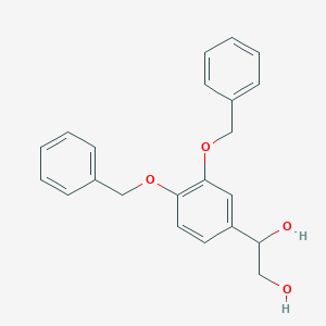 molecular formula C22H22O4 B133946 [3,4-双(苄氧基)苯基]-1,2-乙二醇 CAS No. 100434-10-4