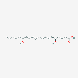 molecular formula C20H32O4 B13394638 5,15-Dihydroxyicosa-6,8,11,13-tetraenoic acid 