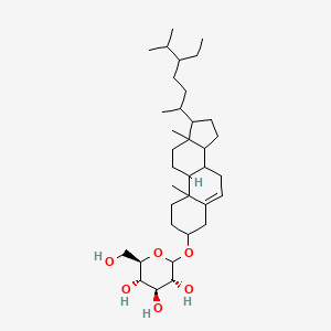 molecular formula C35H60O6 B13394690 (3R,4S,5S,6R)-2-[[17-(5-ethyl-6-methylheptan-2-yl)-10,13-dimethyl-2,3,4,7,8,9,11,12,14,15,16,17-dodecahydro-1H-cyclopenta[a]phenanthren-3-yl]oxy]-6-(hydroxymethyl)oxane-3,4,5-triol 