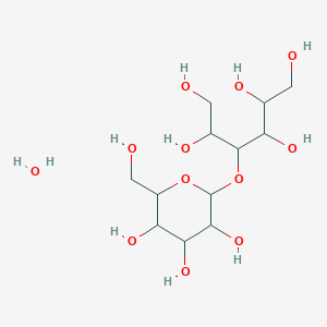 4-[3,4,5-Trihydroxy-6-(hydroxymethyl)oxan-2-yl]oxyhexane-1,2,3,5,6-pentol;hydrate