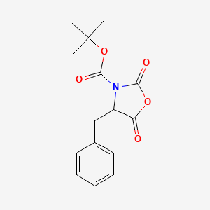 molecular formula C15H17NO5 B13394703 Tert-butyl 4-benzyl-2,5-dioxo-1,3-oxazolidine-3-carboxylate 