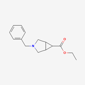 molecular formula C15H19NO2 B1339472 3-苄基-3-氮杂双环[3.1.0]己烷-6-甲酸乙酯 CAS No. 186376-30-7