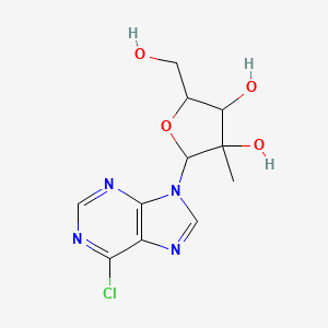 2-(6-Chloropurin-9-yl)-5-(hydroxymethyl)-3-methyloxolane-3,4-diol