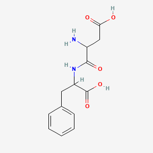 molecular formula C13H16N2O5 B13394739 alpha-Aspartylphenylalanine 