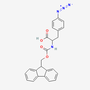 molecular formula C24H20N4O4 B13394783 Fmoc-4-azido-D-Phe-OH 