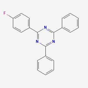 molecular formula C21H14FN3 B1339479 2-(4-氟苯基)-4,6-二苯基-1,3,5-三嗪 CAS No. 203450-08-2