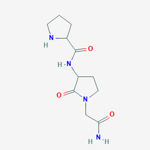 (2S)-N-[(3R)-1-(carbamoylmethyl)-2-oxopyrrolidin-3-yl]pyrrolidine-2-carboxamide