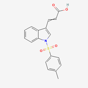 3-[1-(4-Methylphenyl)sulfonylindol-3-yl]prop-2-enoic acid