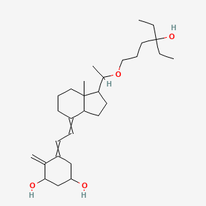 5-[2-[1-[1-(4-ethyl-4-hydroxyhexoxy)ethyl]-7a-methyl-2,3,3a,5,6,7-hexahydro-1H-inden-4-ylidene]ethylidene]-4-methylidenecyclohexane-1,3-diol