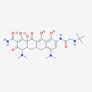 9-[(N-tert-butylglycyl)amino]-4,7-bis(dimethylamino)-3,10,12,12a-tetrahydroxy-1,11-dioxo-1,4,4a,5,5a,6,11,12a-octahydrotetracene-2-carboxamide