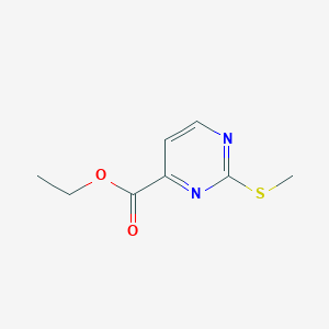 molecular formula C8H10N2O2S B1339489 乙酸乙酯 2-(甲硫基)嘧啶-4-羧酸酯 CAS No. 250726-39-7