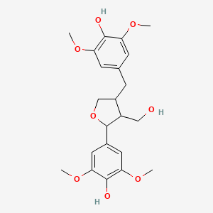 molecular formula C22H28O8 B13394903 3-Furanmethanol, tetrahydro-2-(4-hydroxy-3,5-dimethoxyphenyl)-4-[(4-hydroxy-3,5-dimethoxyphenyl)methyl]-, [2S-(2alpha,3beta,4beta)]- 