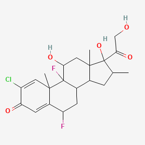 molecular formula C22H27ClF2O5 B13394975 2-Chloroflumethasone 