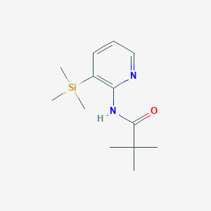 molecular formula C13H22N2OSi B1339499 2,2-二甲基-N-(3-三甲基甲硅烷基-吡啶-2-基)-丙酰胺 CAS No. 86847-63-4