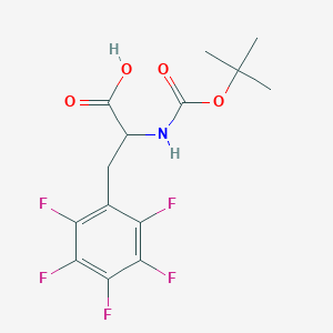 molecular formula C14H14F5NO4 B13395019 Boc-pentafluoro-phe-OH CAS No. 168110-58-5