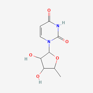 1-[(2R,3R,4S,5R)-3,4-dihydroxy-5-methyloxolan-2-yl]-1,2,3,4-tetrahydropyrimidine-2,4-dione