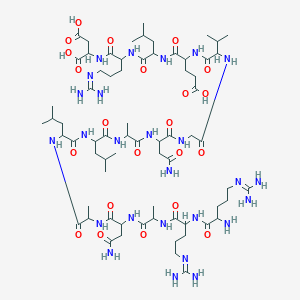 molecular formula C69H122N26O22 B13395061 TNF-alpha (31-45), human 