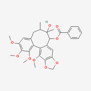 (10-Hydroxy-3,4,5,19-tetramethoxy-9,10-dimethyl-15,17-dioxatetracyclo[10.7.0.02,7.014,18]nonadeca-1(19),2,4,6,12,14(18)-hexaen-11-yl) benzoate