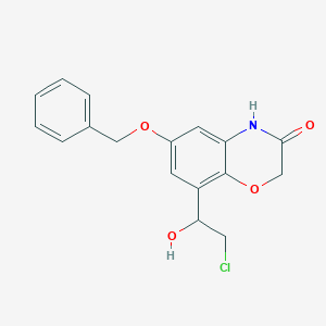 8-(2-chloro-1-hydroxyethyl)-6-phenylmethoxy-4H-1,4-benzoxazin-3-one