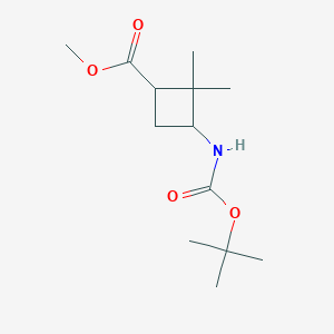 Methyl cis-3-{[(tert-butoxy)carbonyl]amino}-2,2-dimethylcyclobutane-1-carboxylate