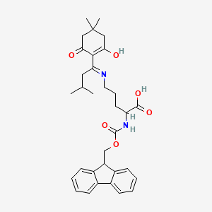 (S)-2-((((9H-Fluoren-9-yl)methoxy)carbonyl)amino)-5-((1-(4,4-dimethyl-2,6-dioxocyclohexylidene)-3-methylbutyl)amino)pentanoic acid