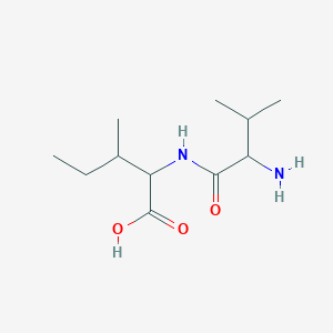 molecular formula C11H22N2O3 B13395151 2-[(2-Amino-3-methylbutanoyl)amino]-3-methylpentanoic acid 