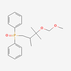 molecular formula C20H27O3P B13395165 [[3-(Methoxymethoxy)-2,3-dimethylbutyl]-phenylphosphoryl]benzene 