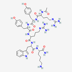 molecular formula C49H69N15O9 B13395175 Ryyrwk 