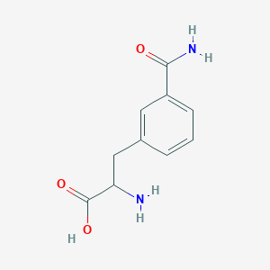 molecular formula C10H12N2O3 B13395182 D-3-Carbamoylphenylalanine 