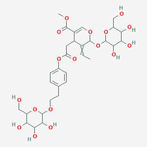 methyl 5-ethylidene-4-[2-oxo-2-[4-[2-[3,4,5-trihydroxy-6-(hydroxymethyl)oxan-2-yl]oxyethyl]phenoxy]ethyl]-6-[3,4,5-trihydroxy-6-(hydroxymethyl)oxan-2-yl]oxy-4H-pyran-3-carboxylate