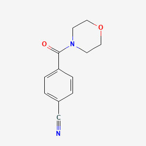 molecular formula C12H12N2O2 B1339520 4-(吗啉-4-羰基)苯甲腈 CAS No. 87294-97-1