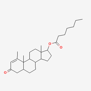 1-Methyl-3-oxoandrost-1-en-17-yl heptanoate