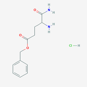 molecular formula C12H17ClN2O3 B13395235 D-Isoglutamine benzyl ester,HCl 