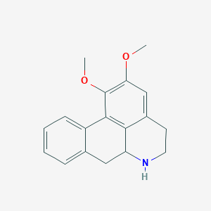 molecular formula C18H19NO2 B13395242 (-)-N-nornuciferine 